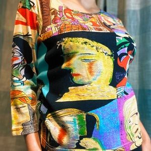 Vintage Carrie Allen Picasso Top